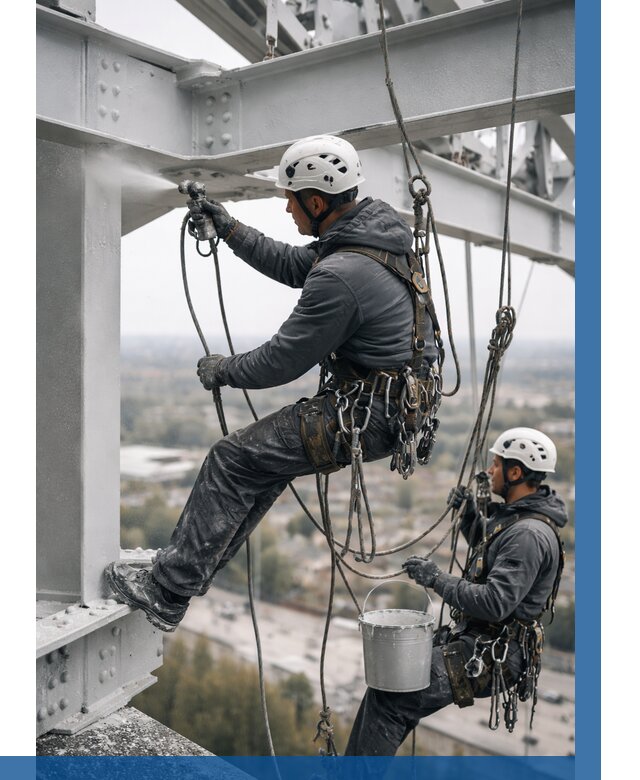 Покраска металлоконструкций на высоте в Кандалакше 354 р |ВЫСОТНИК-Кнд