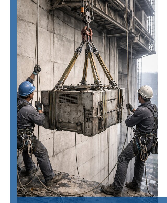 Такелажные работы на высоте, подъем и монтаж грузов в Кандалакше