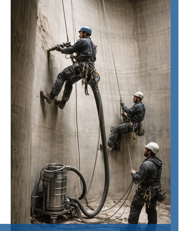 Зачистка силосов в Кандалакше от 4546 р. Договор и смета ВЫСОТНИК-Кнд