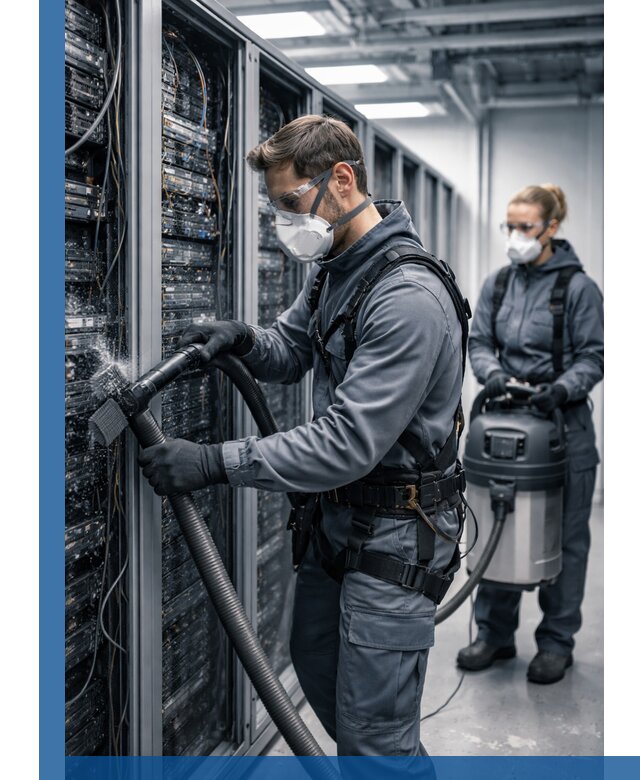 Обеспыливание серверной комнаты в Кандалакше, профессиональная очистка