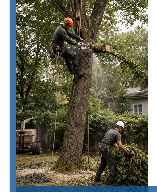 Кронирование деревьев в Кандалакше, безопасная высотная обрезка