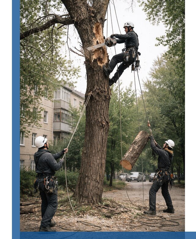 Срочное удаление аварийных деревьев в Кандалакше с гарантией безопасности