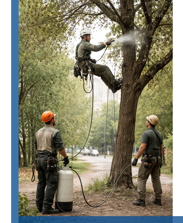 Обработка деревьев от вредителей в Кандалакше профессиональная защита