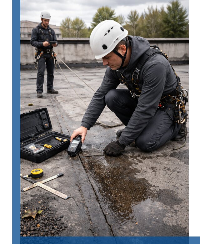 Обследование кровли на протечки и выявление дефектов в Кандалакше