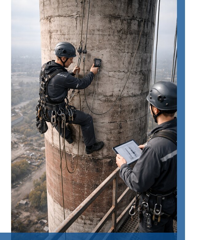 Обследование дымовой трубы в Кандалакше от 8082 р. | ВЫСОТНИК-Кнд