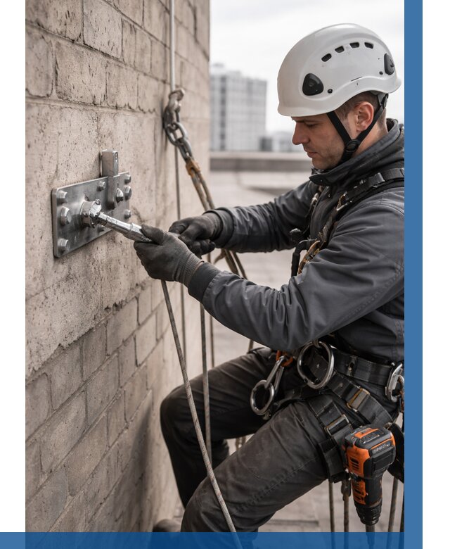 Установка анкерных точек в Кандалакше от 3536 р. | ВЫСОТНИК-Кнд