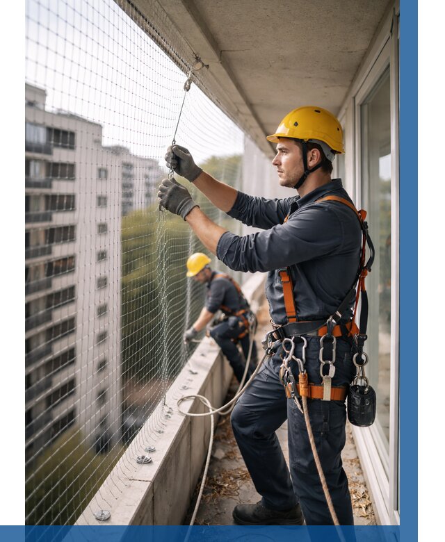 Монтаж сетки от птиц в Кандалакше от 4546 р. | ВЫСОТНИК-Кнд