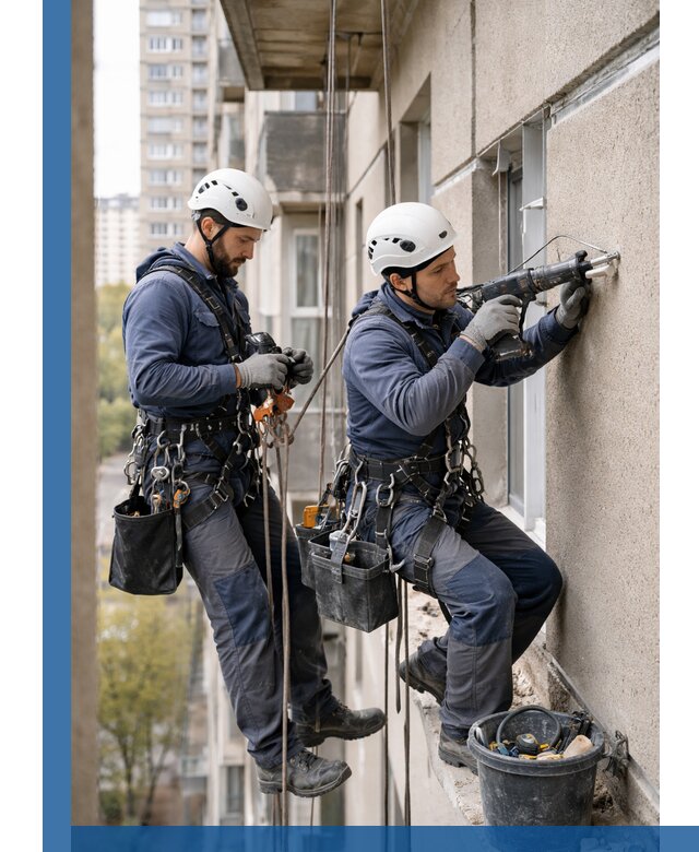 Промышленные альпинисты высотные работы и монтаж в Кандалакше